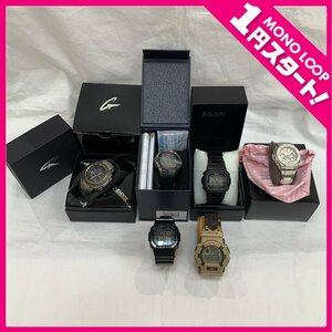 【6YS光04001E】1円スタート★G-SHOCK★CASIO★Baby-G★腕時計★クォーツ★電波ソーラー★6点★可動★不動★