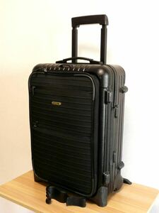 ■稀少モデル■新品・静音2輪ホイール■RIMOWA■リモワ サルサ ボレロ・機内持ち込みサイズ■半艶ブラック・純正フック付属■匿名配送■