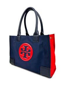 TORY BURCH ELLA MINI TOTE トリーバーチ エラ ミニ スモール ナイロン トート 肩掛け ネイビー A4 13インチMacBook Air収納可 男女兼用