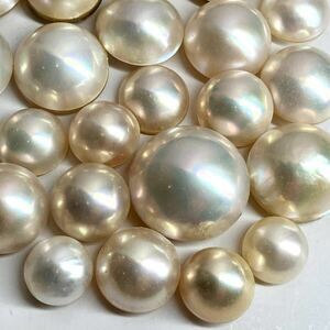 ●マベパール26点おまとめ●a 約11.0-20.0mm 50g/250ct pearl パール 半円真珠 ジュエリー jewelry 裸石 宝石