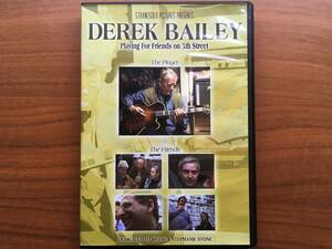 美品 US盤 Derek Bailey PLAYING FOR FRIENDS ON 5TH STREET DVD NTSC Downtown Music Gallery 2001 / Free Improvisation