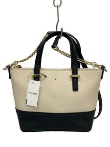 kate spade new york◆バッグ/レザー/BEG/無地/PXRU5975