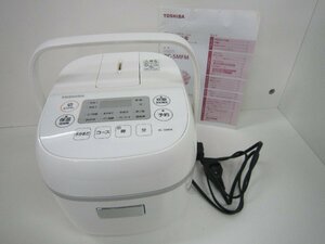 TOSHIBA　炊飯器　RC-5MFM　炊飯容量　３合炊き　0.54　ホワイト　中古