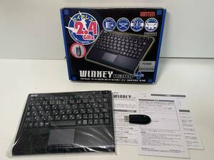 【おそらく未使用？】WINTEN ワイヤレス・スーパーミニキーボード ウィンキー・ナノ・タッチプラス/2.4G ワイヤレスキーボード AL-WS077