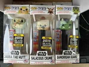 Funko Pop Pez STAR WARS lot of 3 - All 2019 GALACTIC EXCLUSIVES 海外 即決