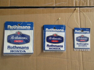 ロスマンズ　ステッカー　当時物　Rothmans HONDA　シール　小　右側の一番小さい1枚