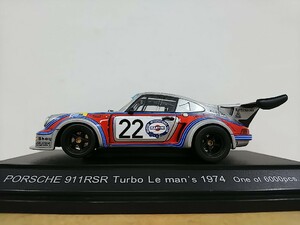 ■ EBBROエブロ 1/43 Porsche 911 RSR TURBO 22 Leman’S 1974 シルバー ポルシェ ル・マン レーシングモデルミニカー