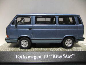 １／４３ フォルクスワーゲンＴ３ Volkswagen T3 Bus Blue Star １：４３ミニカー