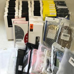 0413B まとめ★未使用 iPhone14 Pro 6.1 ProMAX Plus ケース iPhoneケース 60点セット / PROXA / spigen / JETech / キャラクター 他