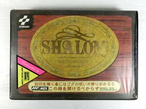 n614 ☆ 中古美品【動作未確認】MSX シャロム SHALOM 魔城伝説 3 完結編 ゲームソフト ジャンク現状扱い ☆