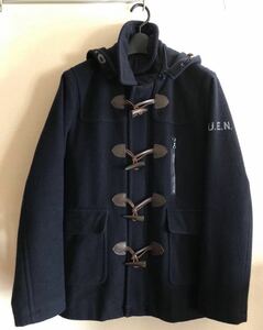 UNIFORM EXPERIMENT WOOL MELTON DUFFLE COAT サイズ1 NAVY UE ウール メルトン ダッフル コート ririジップ SOPH ソフ