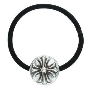 クロムハーツ Chrome Hearts HAIRBAND/クロスボールボタンヘアゴム シルバーコンチョ 中古 OM10