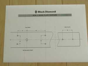 BlackDiamond ライザープレート 紙ゲージ(コピー) ブラックダイヤモンド ロッテフェラ Rottefella カーブ20 スーパーカーブ ウルトラカーブ