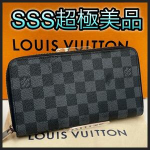 LOUIS VUITTON長財布 黒　ダミエ グラフィット