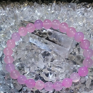 ローズクオーツ水晶 天然石 パワーストーン 水晶 8㎜ ハンドメイド ブレスレット