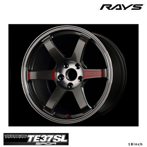 送料無料 レイズ VOLK RACING TE37 SAGA SL (18inch) 9.5J-18 +45 5H-100 (18インチ) 5H100 9.5J+45【4本セット 新品】