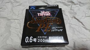 ユニチカ シルバースレッド ショアゲームPE 200m 0.6号 8lb ホワイトブルー 新品 ショアジギ イカメタル タイラバ オモリグ 根魚