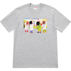 即決 supreme kids tee 灰 M