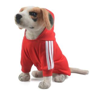 ★犬用のジャージ！運動服に～サイズはМの赤色になります。