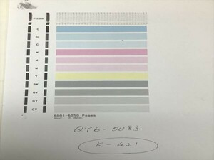 No.K421プリンターヘッド ジャンク QY6-0083 CANON キャノン 対応機種：MG6330/MG6530/MG6730/MG7130/MG7530/MG7730/iP8730