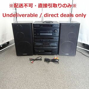 tyhd 1319-1 405【配送不可/Undeliverable】KENWOOD ケンウッド RXD-1J / S-1J コンポ スピーカー オーディオ機器 通電ok トレイ開閉NG