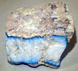 インドネシア産天然ブルーアイス原石211g激レア石