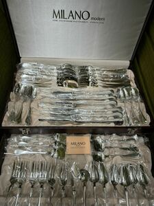 ミラノ モダーン ディナーセット 食器 ステンレス鋼 スプーン フォーク ナイフ MILANO stainless カトラリー アタッシュ　ケース
