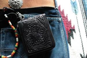*Leather carving Wallet
