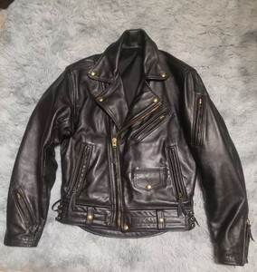 サイズ40位 Langlitz Leathers　ラングリッツレザー　コロンビア　10ポケットライダース　1991年製　ベルト付き