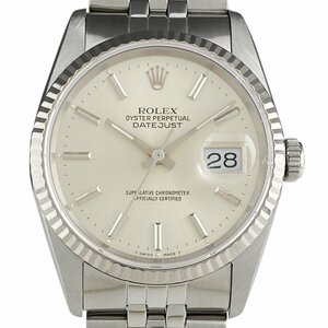 ロレックス ROLEX デイトジャスト 16234 腕時計 SS WG 自動巻き シルバー メンズ 【中古】