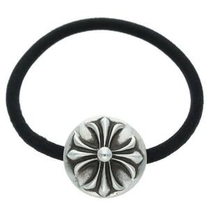 クロムハーツ Chrome Hearts HAIRBAND/クロスボールボタンヘアゴム シルバーコンチョ 中古 SS07