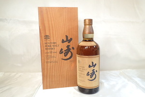 4211[M]木箱付♪◆未開栓古酒◆SUNTORY/サントリー/山崎/12年/YAMAZAKI/PURE MALT WHISKY/ピュアモルト ウイスキー/750ml/43%