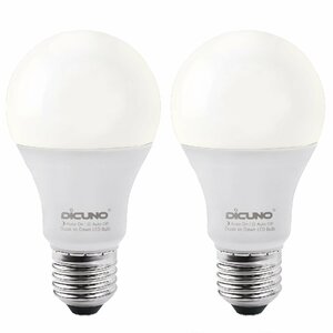 DiCUNO E26口金 LED電球 明るさセンサー 昼白色 人感センサーなし 9W 60W相当 800lm 5000k 明暗センサー電球 明るさで