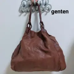 genten ゲンテン　オールレザー　ハンドバッグ　トートバッグ　2way