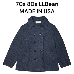 USA製 70s80s エルエルビーン　ピーコート　古着　LLBean