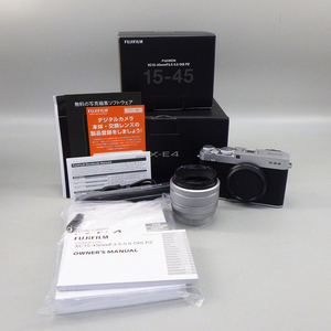 1円〜 FUJIFILM 富士フイルム X-E4 FUJINON XC 15-45mm F3.5-5.6 OIS PZ ※通電・シャッター確認済 現状品 カメラ 319-2613060【O商品】