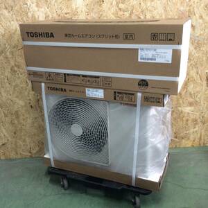 ◎【WH-0466】未使用 未開封 TOSHIBA 東芝 ルームエアコン RAS-2213T(W)+RAS-2213AT 6畳用 100V 白【佐川送料着払い・2梱包】