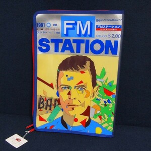 稀少 デッドストック 未使用品 1981年 80s FMステーション FM STATION デビッド ボウイ 鈴木英人? ナイロン バッグ 検索イラストレイテッド