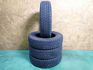 GM0711【送料無料155/80R14 88/86N】4本 TOYO DELVEX デルベックス 935 中古スタッドレス プロボックス サクシード 《即決》