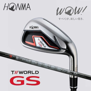 HONMA　T//WORLD 『 GS 』 6～10 × SPEEDTUNED 48 (S)　5本セット　新品