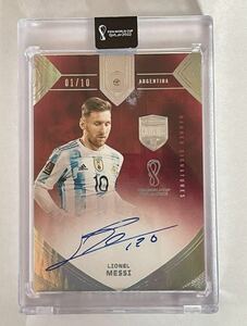 2022 Lionel Messi Panini Eminence World Cup BANNER SIGNATURES Diamond Auto ダイヤモンド 直書き 直筆サインカード 10枚限定 メッシ