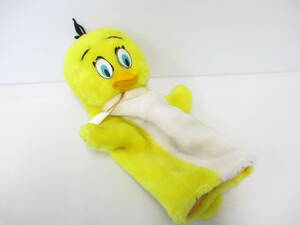 [922-1464] 80s Tweety トゥイーティー ぬいぐるみ ハンドパペット ビンテージ ルーニーテューンズ ワーナー カートゥーンネットワーク @60