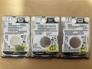 中古 ハードディスク 3台SET 500GB×3個 WD Western Digital ■SATA 2.5インチ_03