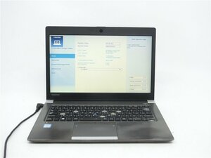 中古ノートパソコンノートPC　TOSHIBA　R63/A　Core i5　6300U　8GB　SSD128GB　BIOSまで表示 　　 ジャンク品　送料無料　