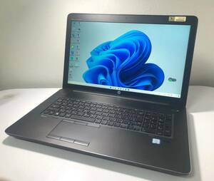 HP Zbook17 G3 Core i7 6700HQ 2.60GHz メモ32GB SSD256GB Win11 Pro17.3W大画面/ MNVIDIA Quadro M3000M 搭載 Office2016 