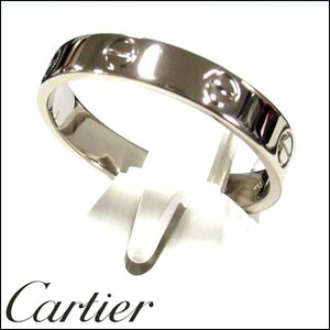 Cartier カルティエ 750 ホワイトゴールド ウェディングリング 20.5号 5.1g 研磨済み 18金 K18 化粧箱付 指輪 ラブリング