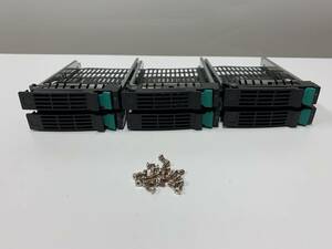 A17850)HITACHI HA8000/RS210 AM など用2.5インチ HDD マウンタ 中古現状品6基セット＊ネジ付き