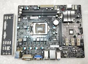 【中古パーツ】BIOS確認のみ、H61H2-M5 V:5.0 マザーボード　LGA1155 ■MB1585