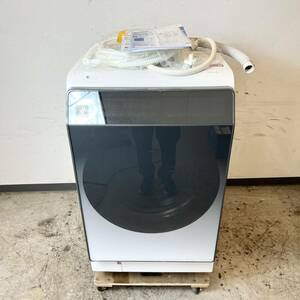 230＊中古品 SHARP ES-W114-SL ドラム式 電気洗濯乾燥機 ドラ洗 11kg 2022年製 シャープ 説明書付き 動作確認済み＊