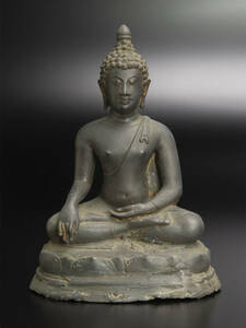 17〜18世紀 泰国 銅佛坐像 古美術